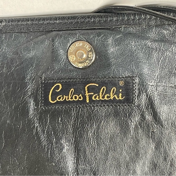 Vintage Carlos Falchi Crossbody Black Leather Bag
Made In The USA - Picture 15 of 17